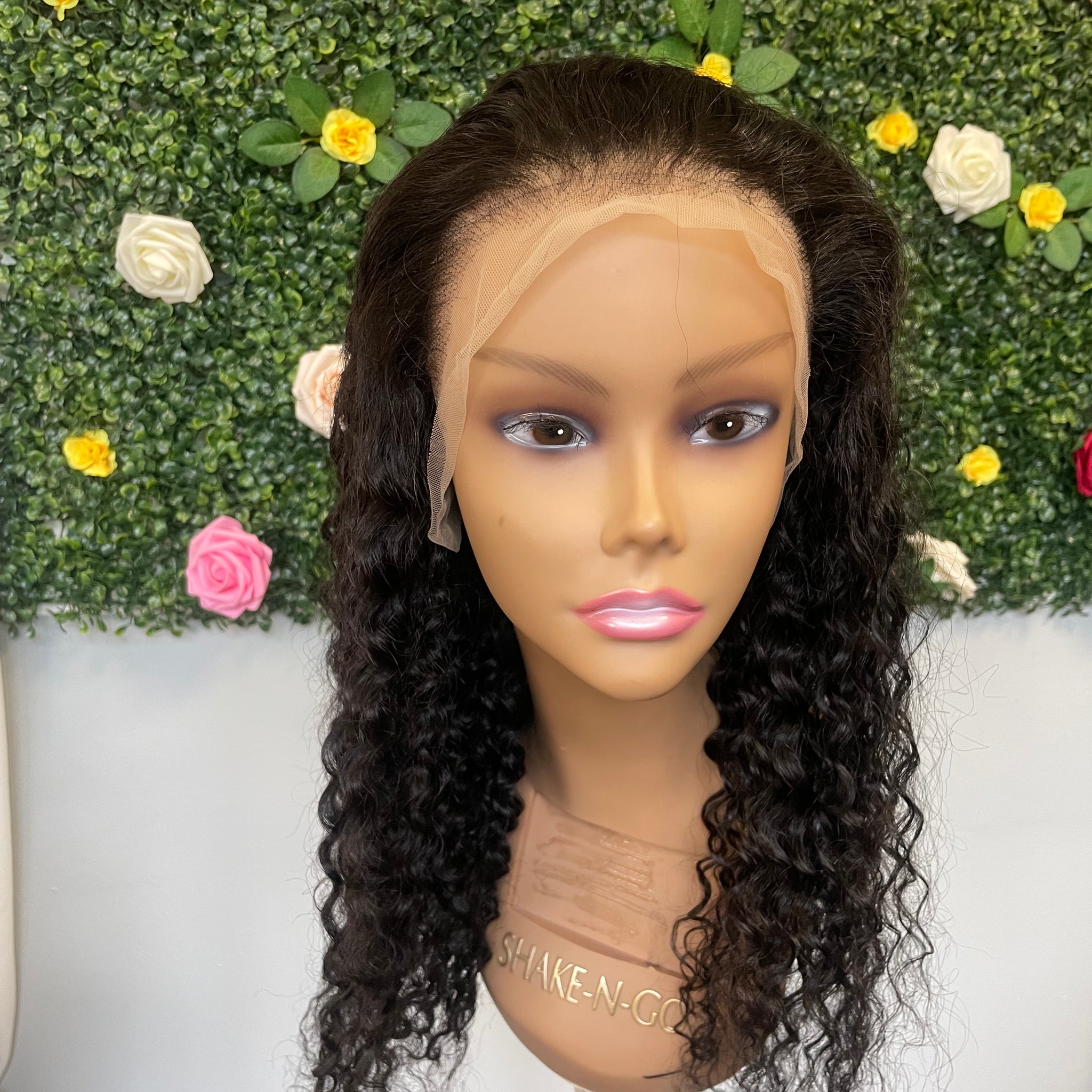WATER WAVE FRONTAL NATURAL BLACK WIG