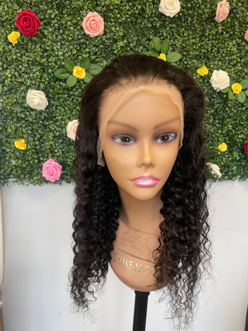 WATER WAVE FRONTAL NATURAL BLACK WIG