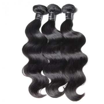 22-Inch Body Wave Black Human Hair Bundles – 100% Human Hair